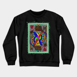 Jack of Hearts - Multi-colored Crewneck Sweatshirt